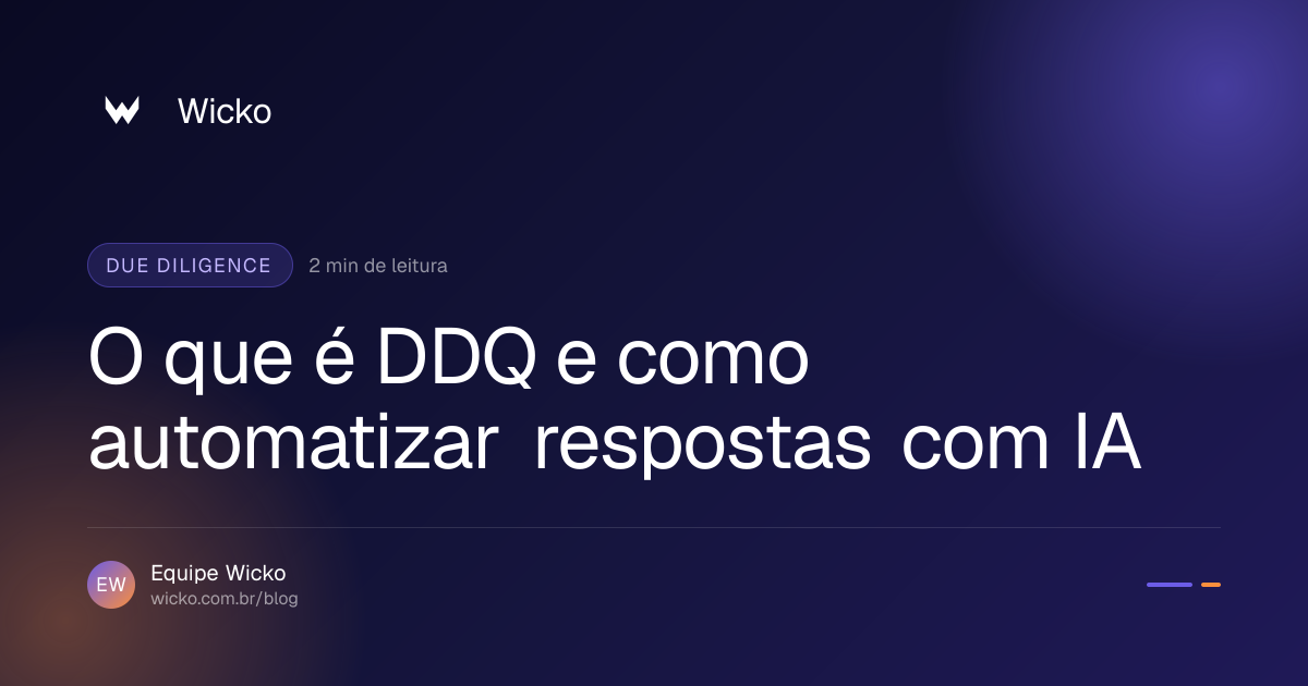 O que é DDQ e como automatizar respostas com IA